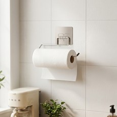 DAILYSHARE 多用途壁掛式紙巾架, 2個, 單一顏色