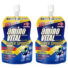 AJINOMOTO 味之素 aminoVITAL 胺基酸運動機能飲 SUPER SPORTS 含3000mg胺基酸 高配合BCAA 蘋果口味, 100g, 2包