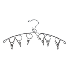 G+居家 不鏽鋼防風曬衣夾 6夾子, 3個