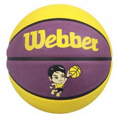 스타트리 농구공 112 퍼플 + 옐로우 NONG2809, 1개