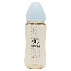 Simba 小獅王辛巴 蘊蜜鉑金PPSU寬口防脹氣奶瓶 3個月以上全齡適用, 晨藍, 360ml, 1個