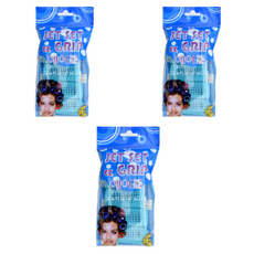 JET SET EZ grip 髮捲 35mm, 天空藍, 3個