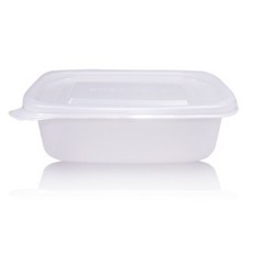 可微波方型塑膠餐盒, 50個, 1組