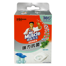 Mr Muscle 威猛先生 潔廁清香凍補充管 強力抗菌 明亮薄荷, 38g, 1盒