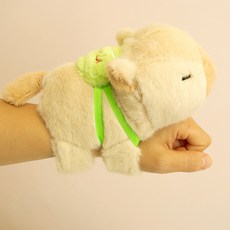 아트조이 꼬리펠러 카피바라 팔찌 인형, 8cm, 브라운, 1개