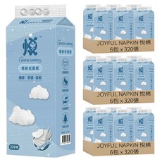 JOYFUL NAPKIN 悅棉 可掛式抽取面紙, 1包, 18包