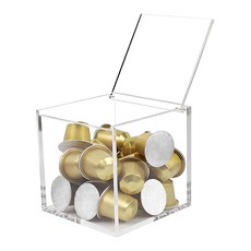 壓克力咖啡膠囊收納盒, 透明, 1個
