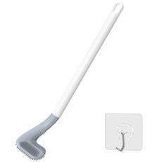 메르송 실리콘 틈새 변기솔 화장실 커브솔, 화이트, 1개