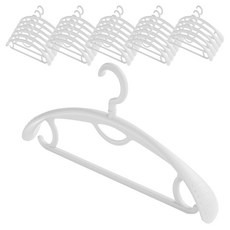 Isabelle Home 寬肩防滑衣架, 30入, 白色