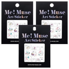 Me Muse 美甲裝飾貼紙- 手足指甲尺寸設計 輕鬆打造完美指甲, 閃鑽 M3D010, 3包