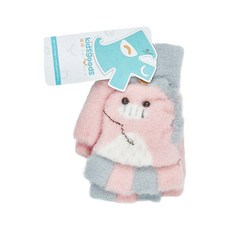 KoriDeer可莉鹿 嬰兒童保暖針織毛線兩用翻蓋五指露指手套