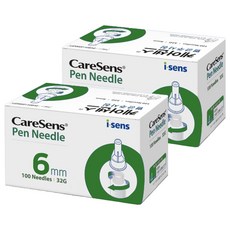 케어센스 멸균주사침 6mm 32G, 100개입, 2개