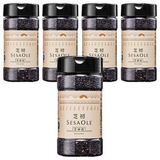 SESAOLE 芝初 淺焙黑芝麻粒, 105g, 5罐