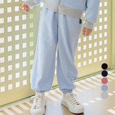 OWLEYBARN 兒童簡約寬版束口褲