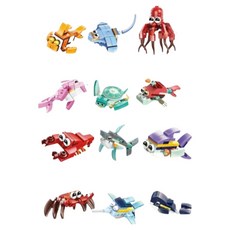 i-ggle Dino 迷你公仔相容積木 12件組 海洋動物, 1套, 混合色