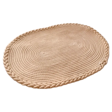 日式無印風編織麻花地墊, 45x65cm