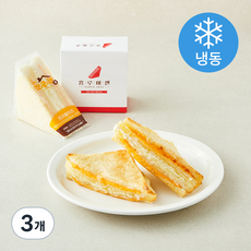 홍루이젠 갓군샌 트리플치즈 샌드위치 (냉동), 78g, 3개, 2개입