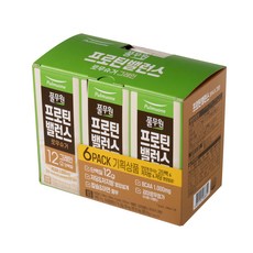 풀무원 프로틴 밸런스 로우슈거 그레인, 190ml, 6개