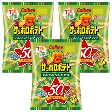 Calbee 卡樂比 Sapporo Potato 蔬菜馬鈴薯條太空包 72g, 3包