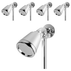 外露式蓮蓬頭 特大, 5個, 銀色