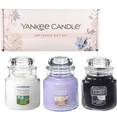 YANKee CANDLe 罐裝蠟燭 小 3種+手提袋組 B款, Midsummer's Night+Lemon Lavender+Clean Cotton, 混色