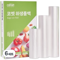코멧 위생롤백 혼합팩 소형 200p + 중형 200p + 대형 200p, 혼합, 6세트, 600개