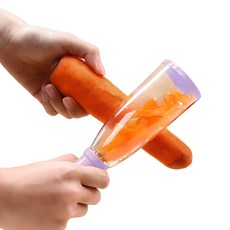 Jayoo990 雙手削皮器, 1個, 紫色