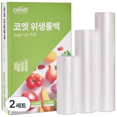 코멧 위생롤백 혼합팩 소형 200p + 중형 200p + 대형 200p, 혼합, 2세트, 600개