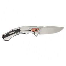 Kershaw PAYOUT石洗面D2鋼快速開刀 附背夾G10柄 露營折疊刀, 銀色, 1支