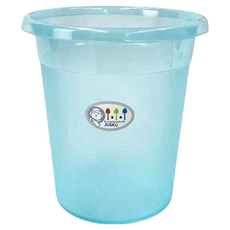 JUSKU 佳斯捷 拋物線廢紙垃圾桶 350g 10L, 藍色, 2個