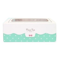 Picnic Time 長條甜點盒 5件組, 湖水綠, 1組