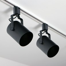 planlux PAR30 圓筒軌道燈具 軌道照明, 黑色, 2個