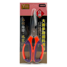 YTONG 逸家之主 大廚多功能料理剪刀 3支, 紅色 + 紫色, 1組