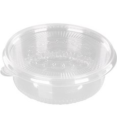 COOK&LOCK 圓形透明醬料碗+透明蓋子 100入, 1套