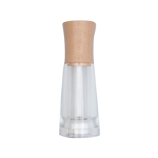 TRE SPADE 三劍牌 TOSCA系列透明鹽巴研磨器 15CM(原木色), 1瓶
