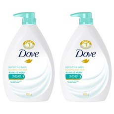 Dove 多芬 舒敏溫和滋養柔膚沐浴露，親膚滋養精華液，保濕，肌膚柔滑舒適, 1kg, 2瓶