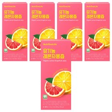 Nutrione 檸檬&葡萄柚汁隨身包 14條入, 5個, 280g