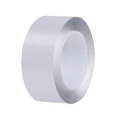 透明無痕雙面膠帶, 厚2mm 寬3cm 長3m, PET材質, 壁虎固定用, 1組