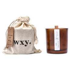 wxy. Amber 蠟燭, 絲絨木 + 琥珀, 142g, 1個