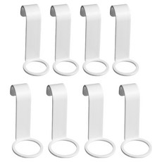 한봄누리 디스펜서 홀더 걸이형 고리 후크 2종 x 4p 세트, 화이트, 1세트