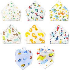 구디스 유아 면 스카프빕 8종 세트