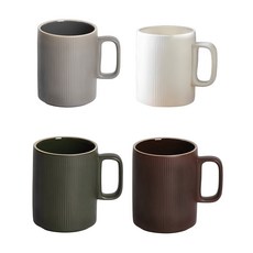 YOON CERAMICS 可堆疊馬克杯 380ml 4件組, 1個, 混合顏色