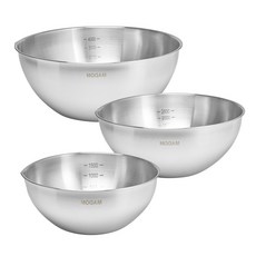 QUEEN SENSE 莫丹 不鏽鋼刻度攪拌盆3件組