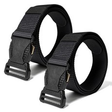 굿굿샵 남성용 초경량 등산벨트, 블랙, 2개