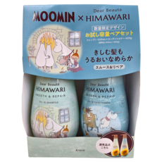 Kracie 葵緹亞 柔滑修護 向日葵系列 嚕嚕米限定聯名款 400ml 洗髮乳 400+500ml 潤髮乳 數量限定設計, 1組