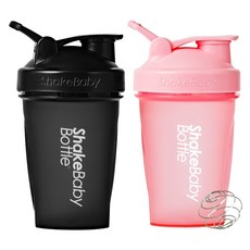 Shakebaby 搖瓶器 2 件套, 600ml, 黑色 粉色