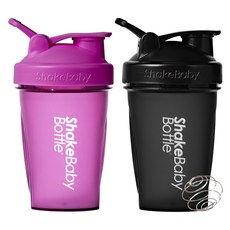 Shakebaby 搖瓶器 2 件套, 600ml, 紫色, 黑色
