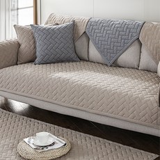 sellinroom 純棉防滑沙發墊 + 尖頭固定海綿 2入組