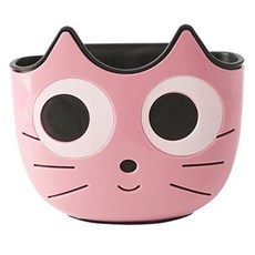 貓咪水槽瀝水掛袋, PP材質, 廚房浴室收納, 23 x 21 x 5cm, 粉貓咪, 1個