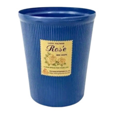 Polywise 翰庭 百貨King 小玫瑰紙林/垃圾桶, 藍色, 4個